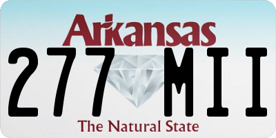 AR license plate 277MII