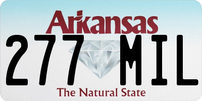 AR license plate 277MIL