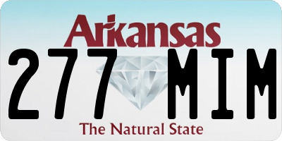AR license plate 277MIM