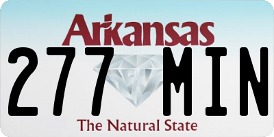 AR license plate 277MIN