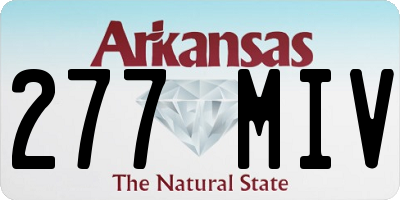 AR license plate 277MIV
