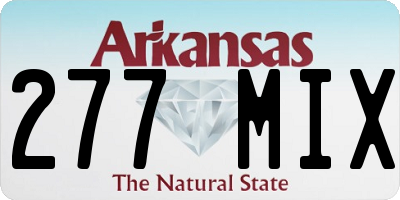 AR license plate 277MIX