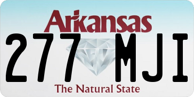 AR license plate 277MJI