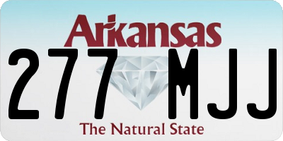 AR license plate 277MJJ