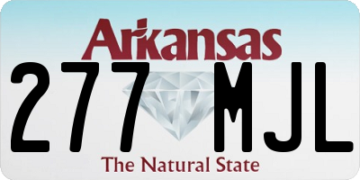 AR license plate 277MJL