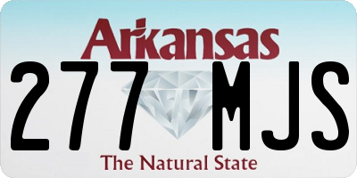 AR license plate 277MJS