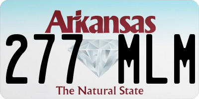 AR license plate 277MLM