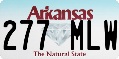 AR license plate 277MLW