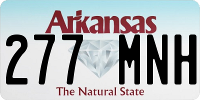AR license plate 277MNH