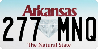 AR license plate 277MNQ
