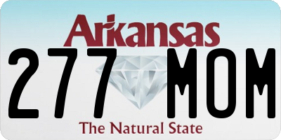AR license plate 277MOM