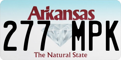AR license plate 277MPK