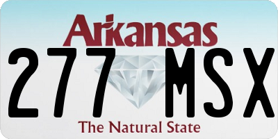 AR license plate 277MSX