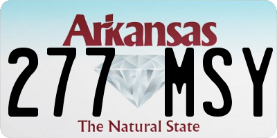 AR license plate 277MSY