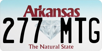 AR license plate 277MTG