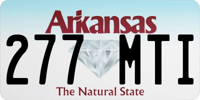 AR license plate 277MTI