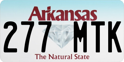 AR license plate 277MTK