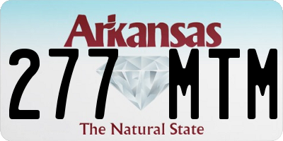 AR license plate 277MTM