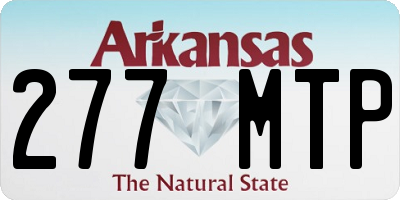 AR license plate 277MTP