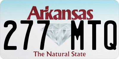 AR license plate 277MTQ