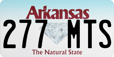 AR license plate 277MTS