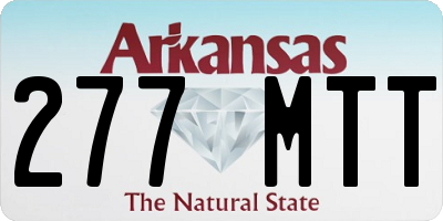 AR license plate 277MTT
