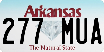 AR license plate 277MUA