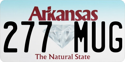AR license plate 277MUG