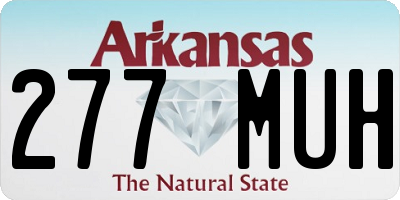 AR license plate 277MUH