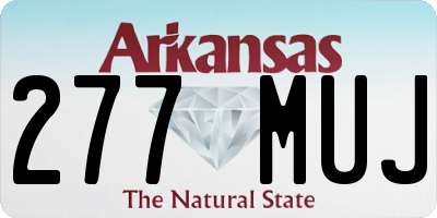 AR license plate 277MUJ