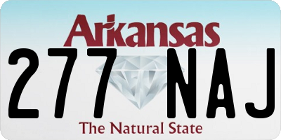 AR license plate 277NAJ
