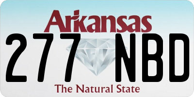 AR license plate 277NBD
