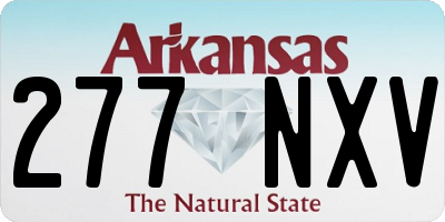 AR license plate 277NXV