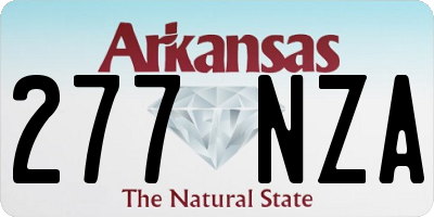 AR license plate 277NZA