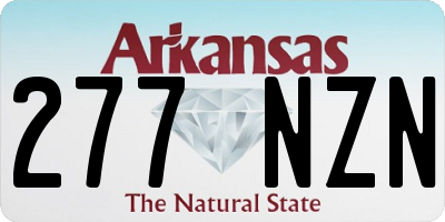 AR license plate 277NZN
