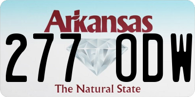 AR license plate 277ODW