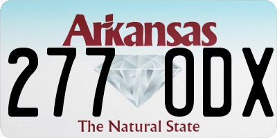 AR license plate 277ODX