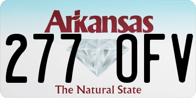 AR license plate 277OFV