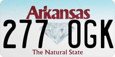AR license plate 277OGK