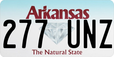 AR license plate 277UNZ