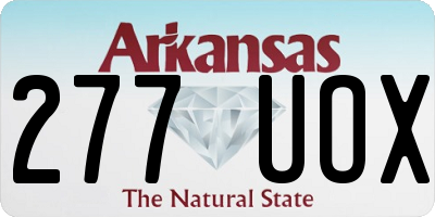 AR license plate 277UOX