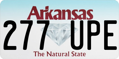 AR license plate 277UPE