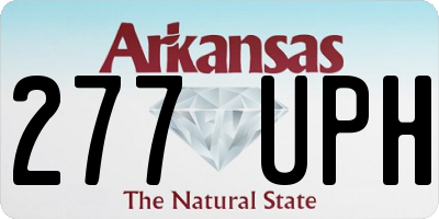 AR license plate 277UPH