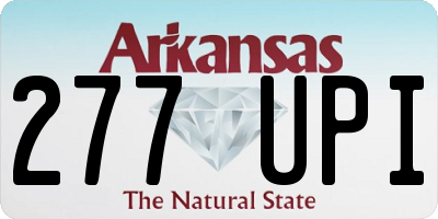 AR license plate 277UPI