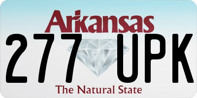 AR license plate 277UPK