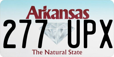 AR license plate 277UPX