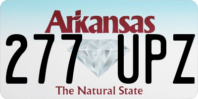 AR license plate 277UPZ