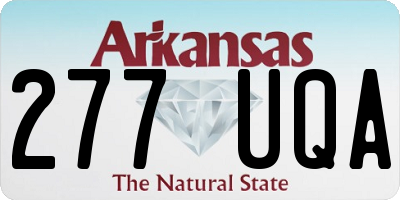 AR license plate 277UQA