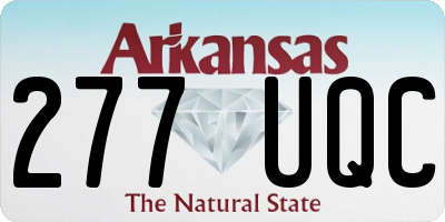 AR license plate 277UQC