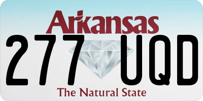 AR license plate 277UQD